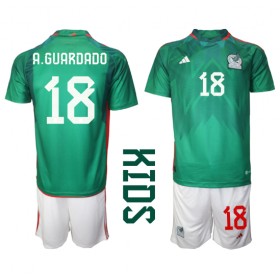 Baby Fußballbekleidung Mexiko Andres Guardado #18 Heimtrikot WM 2022 Kurzarm (+ kurze hosen)